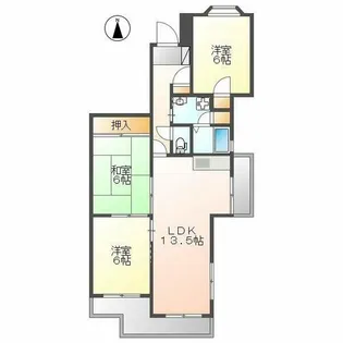 スカイラーク丘上【2階】の間取り