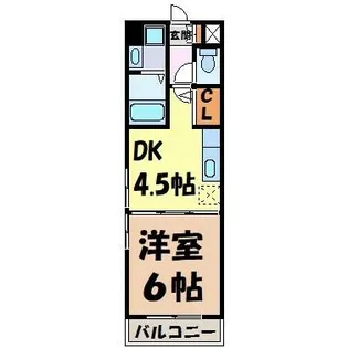 新栄アーバンハイツ【4階】の間取り