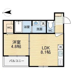 チロル水尾【205号室】の間取り