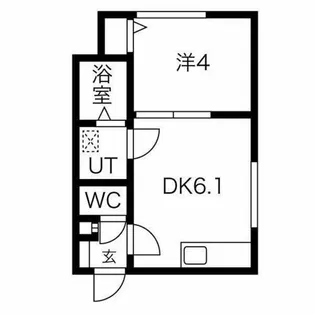リリーベル琴似【303号室】の間取り