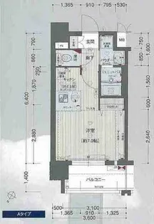 プレサンス大阪城公園ファーストシート【3階】の間取り