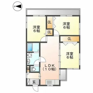 冨士見ハイツ【401号室】の間取り