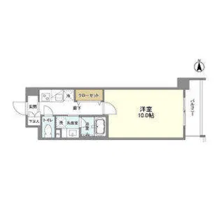 コンフォリア西宮【606号室】の間取り