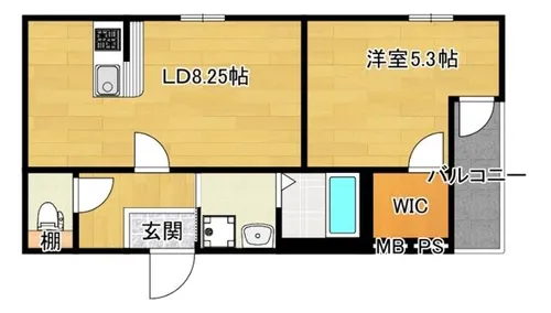 大阪府大阪市東淀川区下新庄5丁目【アパート】の間取り
