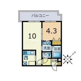 北海道札幌市手稲区前田十条10丁目【マンション】の間取り