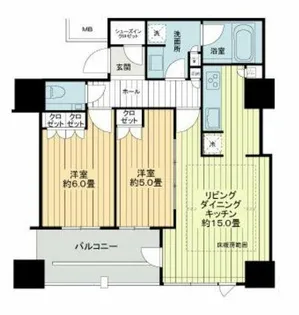 大阪府大阪市中央区淡路町3丁目【マンション】の間取り