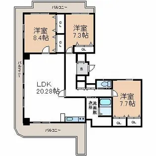 ARDEA【1903号室】の間取り