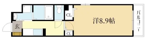 キョーナン 宇治伊勢田【2階】の間取り