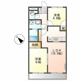 シャルマンハウス1【2階】の間取り