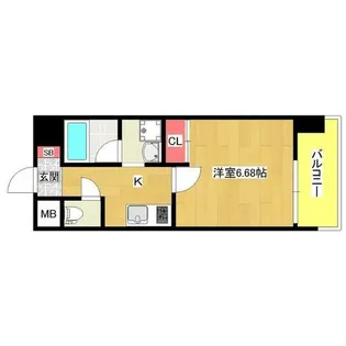 1Kの間取り画像