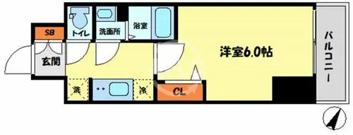プレサンス福島吉野ミナージ【10階】の間取り