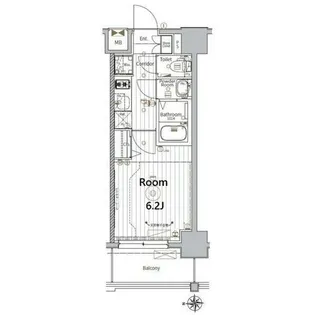 メイクスアート金山SOUTH【6階】の間取り