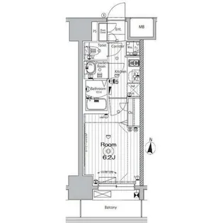 メイクス矢場町【8階】の間取り