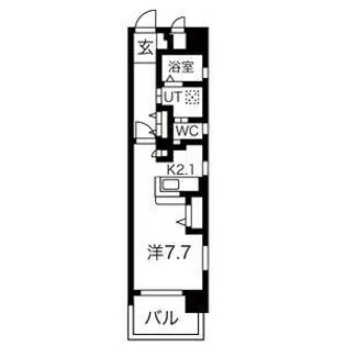 RIVO浅間町【8階】の間取り