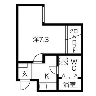 インフィニティ今池【2階】の間取り