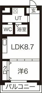 IIU361【101号室】の間取り