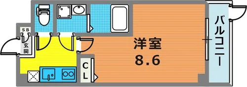 フローレンス魚崎北町【103号室】の間取り