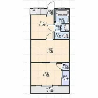 いづみマンション【203号室】の間取り