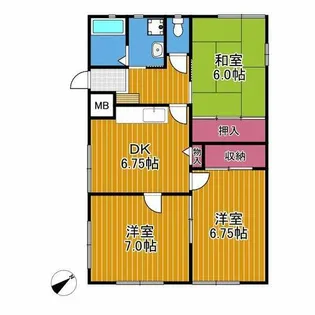 ハイツKOYAMA【1階】の間取り