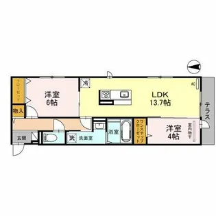 HKハイム Ⅰ【1階】の間取り