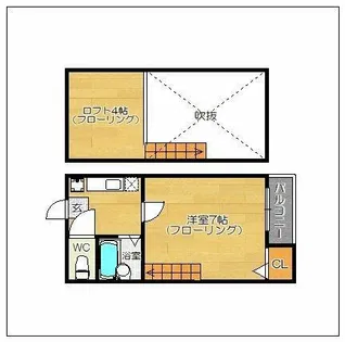 シティライフ博多【2階】の間取り