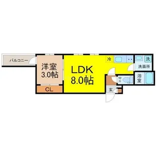 シェリム新瑞橋サウス【2階】の間取り