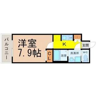 S-RESIDENCE志賀本通【6階】の間取り