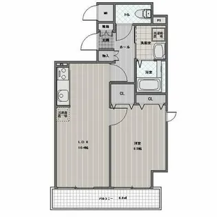 プレミール北野【303号室】の間取り