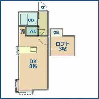 パレス元町【203号室】の間取り