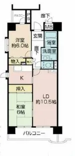 グレイスコート上本町【601号室】の間取り
