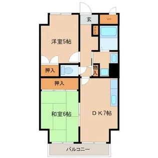 ルキア武庫川【5階】の間取り