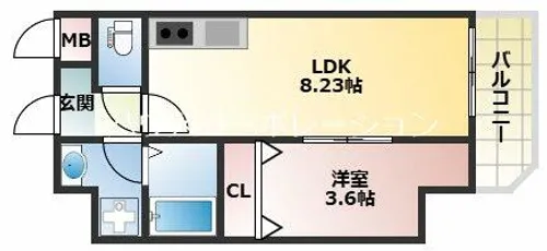 兵庫県尼崎市西本町8丁目【マンション】の間取り