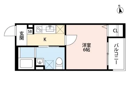 兵庫県尼崎市東大物町1丁目【アパート】の間取り