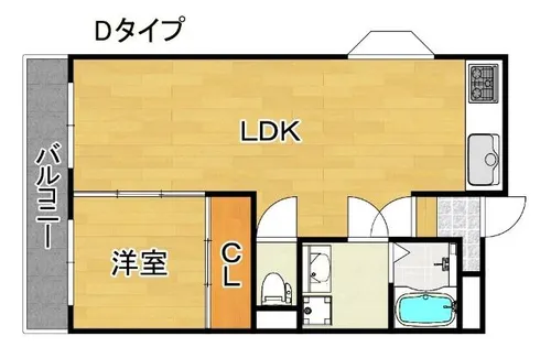 マンション・ハピネス【3階】の間取り