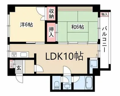 山添マンション【3階】の間取り