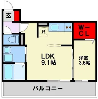 D-roomスリースター【2階】の間取り