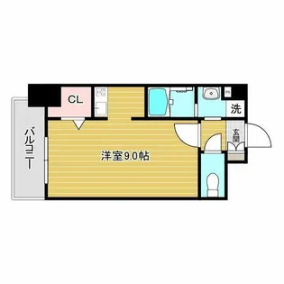 ラルーチェ北梅田【6階】の間取り