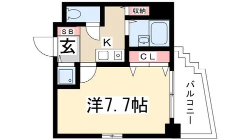 EFFORT HONGO【6階】の間取り
