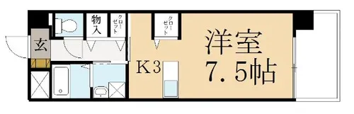 EXE VILLA WEST【4階】の間取り