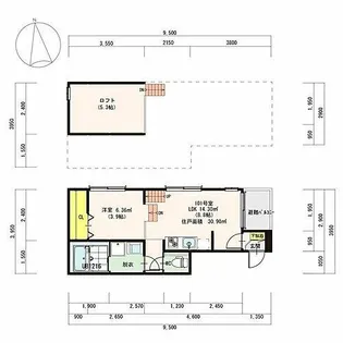 SAISON NOUVELLE【101号室】の間取り
