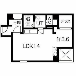 Kudo 上小田井【301号室】の間取り
