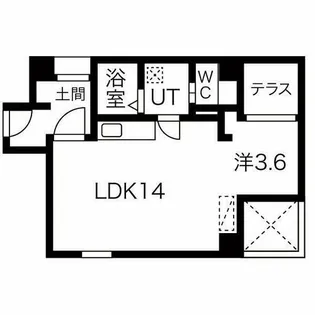 Kudo 上小田井【301号室】の間取り