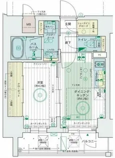 エステムコート大阪福島Ⅱレイヤー【11階】の間取り