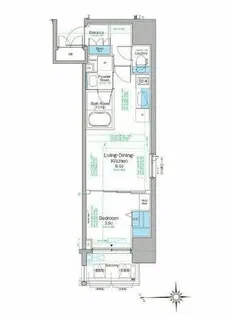 ルフォンプログレ天満橋マークス【8階】の間取り