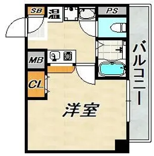 プレアデス月見山【4階】の間取り