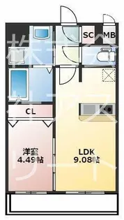 福岡県福岡市東区箱崎7丁目【マンション】の間取り