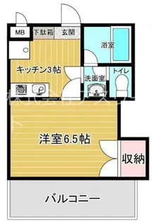 福岡県福岡市中央区今泉1丁目【マンション】の間取り