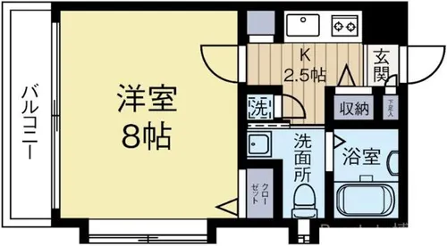 福岡県福岡市博多区博多駅南3丁目【マンション】の間取り