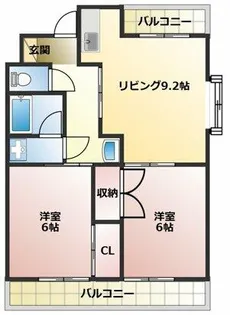 坂井戸マンション【401号室】の間取り