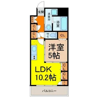 プレステージ新栄【9階】の間取り